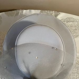 Silver/ gray designer hat